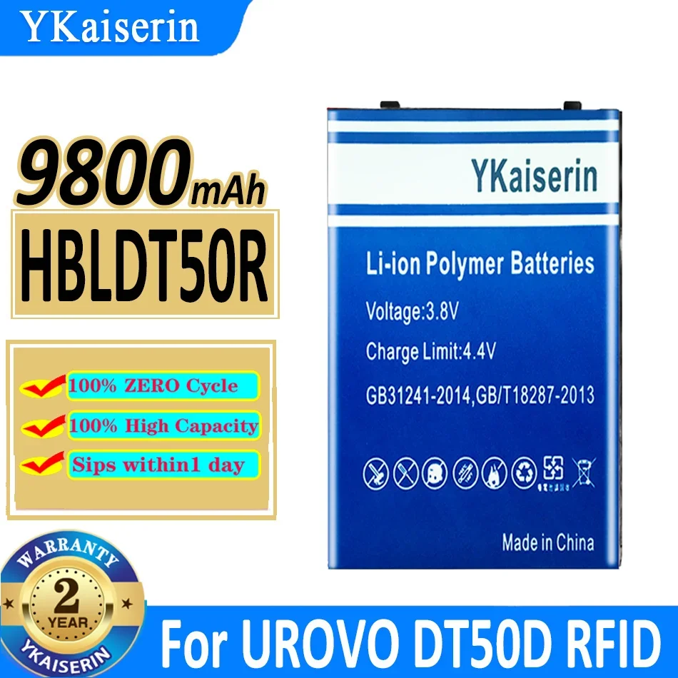 

9800mAh YKaiserin Battery HBLDT50R For UROVO DT50D RFID DATA COLLECTION TERMINAL Bateria