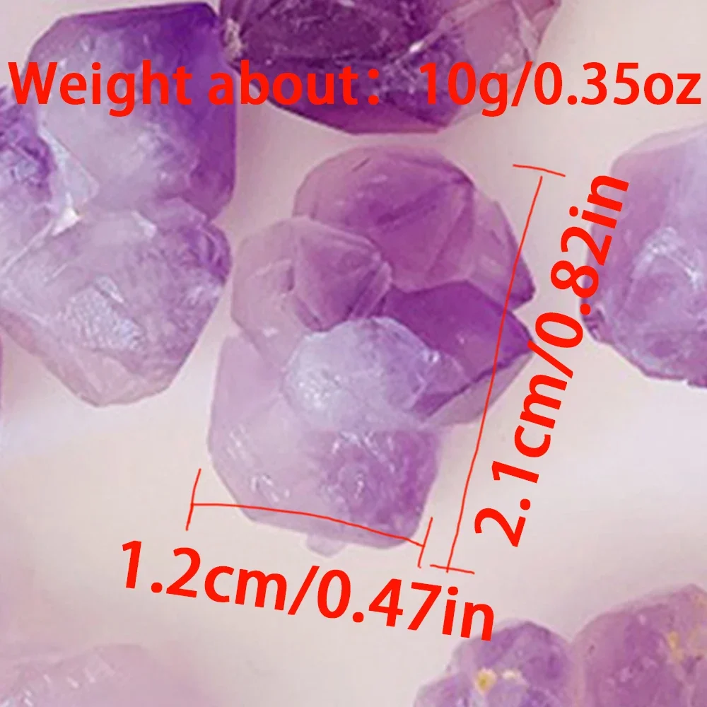 Natural Irregular Crystal Specimen Amethyst Flower Gravel Ore Mineral Specimen Healing Crystal Collection Eliminate Magnetism