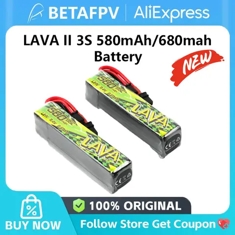 BETAFPV LAVA II 3S 580mAh/680mah 95C Battery XT30 Connector For Pavo20 Pro II FPV Racing Drone