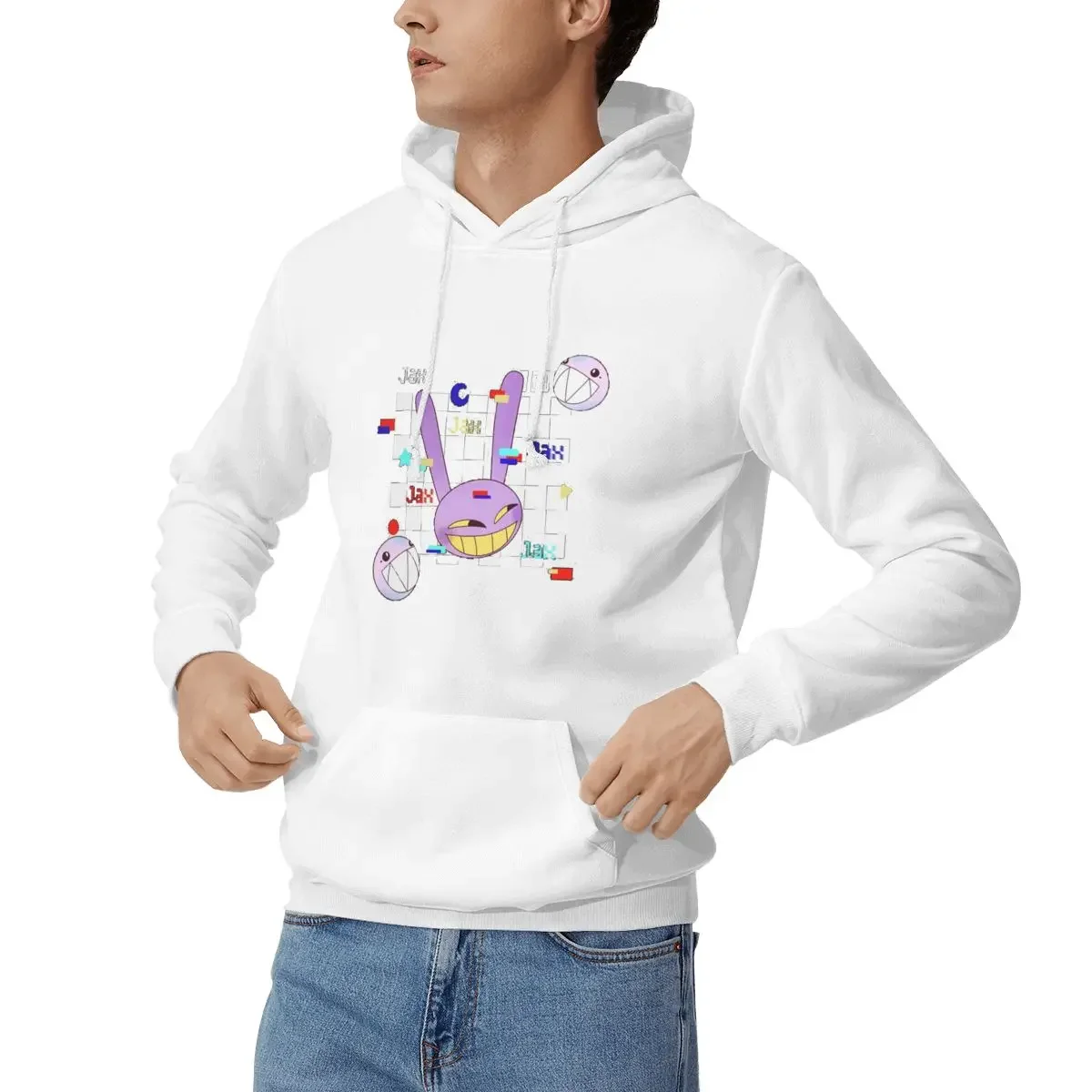 Jax The Amazing Digital Circus Hoodies للرجال والنساء بلوفر كاجوال بلوزات عصرية بأكمام طويلة ملابس الشارع للخريف والشتاء