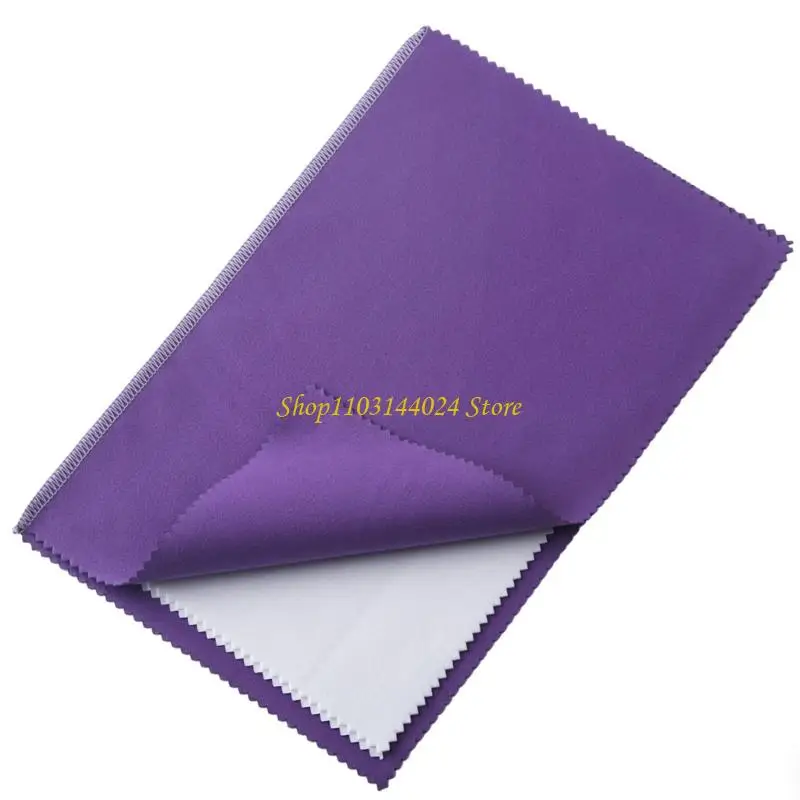 

N5KE Big Size Antirust Cleaning Cloth Professional Polishing Fabric Removes Oxidation Silver Gold Jewelry Effectively
