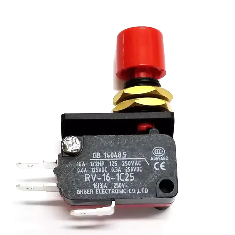 Originele Microschakelaar Rvaq Touch Self-Reset Schakelaar Limiet Knop RV-16-1C25 Rood/Groen