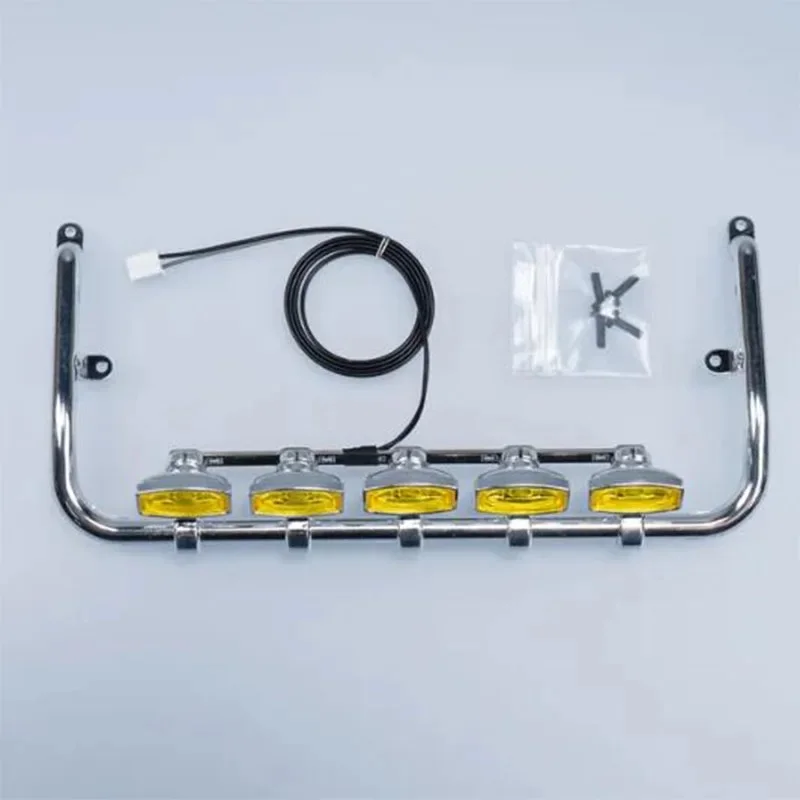 

Прожектор на крышу Передний прожектор для 1/14 Tamiya RC Самосвал Самосвал Прицеп SCANIA 770S VOLVO BENZ MAN TGX Автомобильные аксессуары