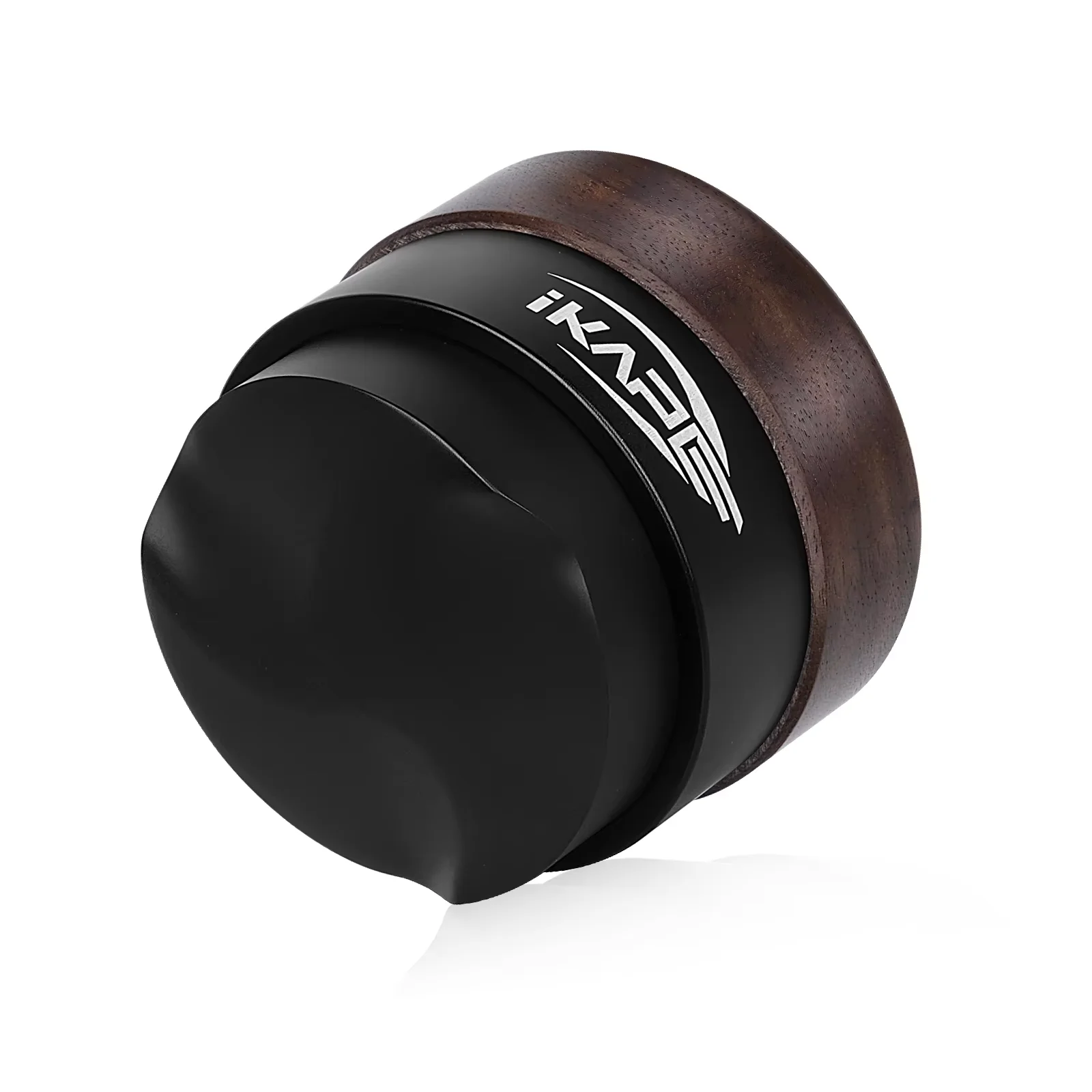 موزع الجاذبية الخشبي IKAPE Espresso، يناسب مرشحات القهوة مقاس 51/54/58 مم، موزع جوز القهوة مع قاعدة طلاء PVD من التيتانيوم #5