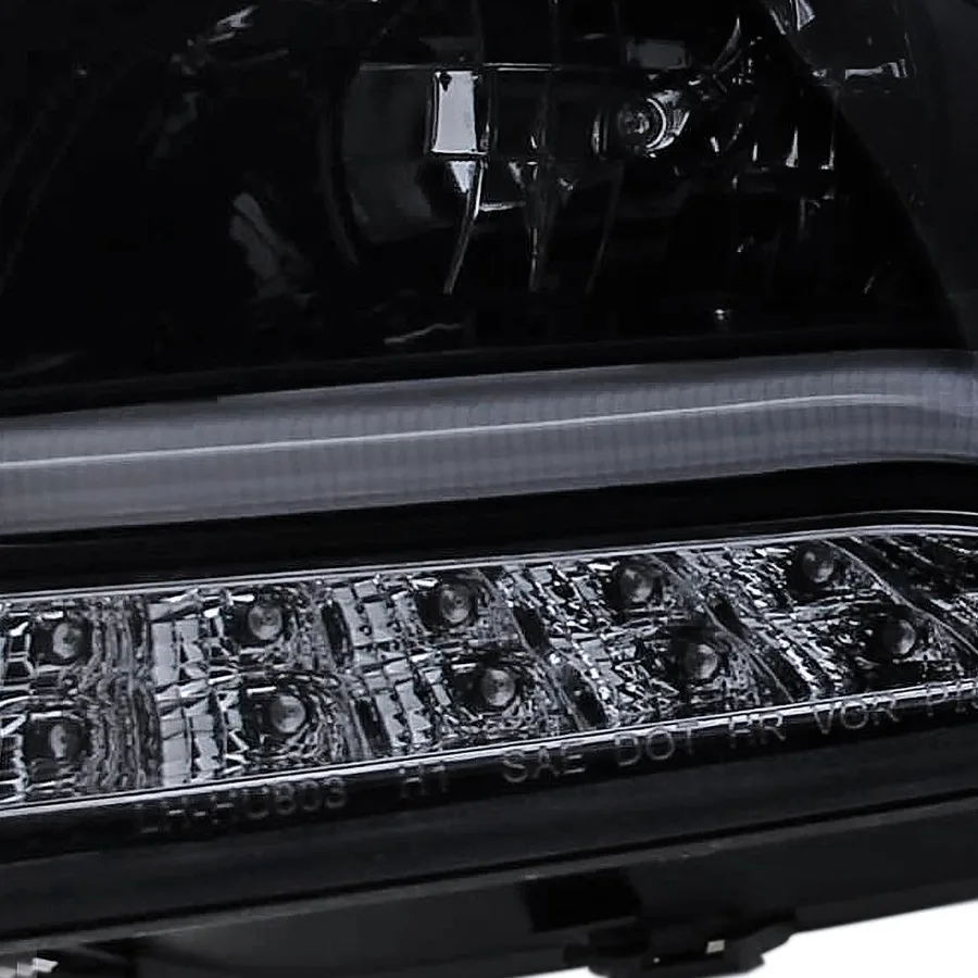 شريط إضاءة LED هالة مصابيح أمامية لجهاز عرض أسود لـ 20112015 شيفروليه كروز و 2016 شيفروليه كروز محدودة اليسار واليمين Pa #5