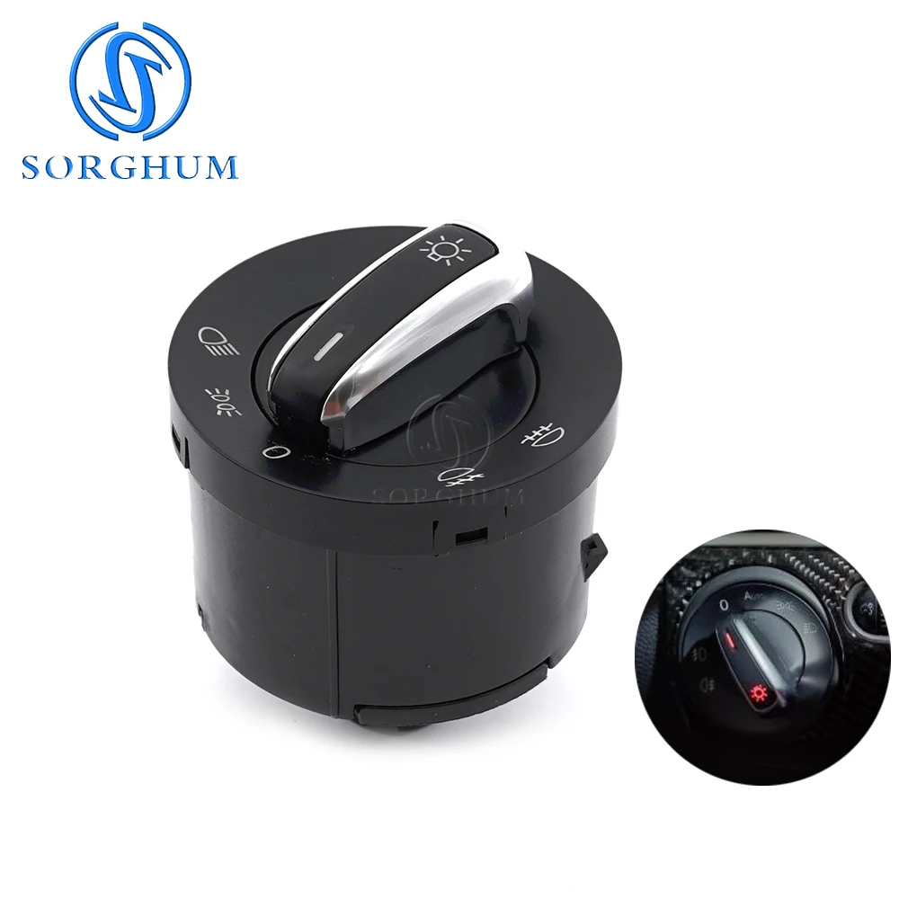 SORGHUM 5ND959857 Power Window Headlight Switch Control Button For VW Jetta Tiguan Golf GTI MK5 MK6 Passat B6 Seat Leon MK2 5ND