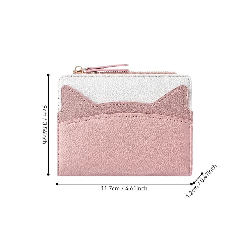 Fashion Elegant Short Women Wallet Ladies Small Coin Purse for Woman Card Holder Female Mini Clutch for Girl Zipper Money Clip