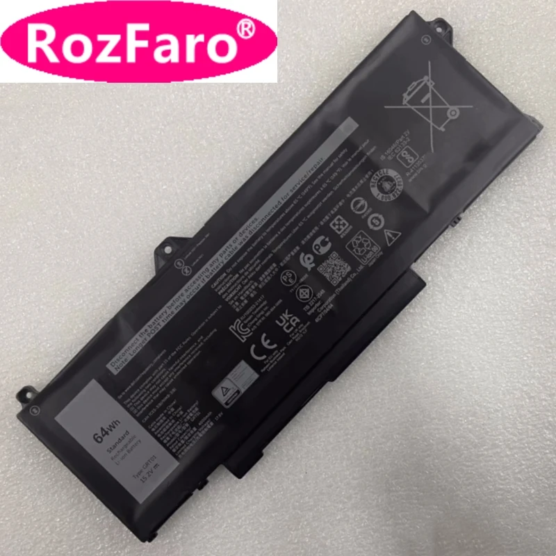 

RozFaro GRT01 Laptop Battery 11.4V 15.2V For Dell Precision 15 3561 3571 3581 3470 Latitude 5421 5431 5521 5531 P50E P50E002