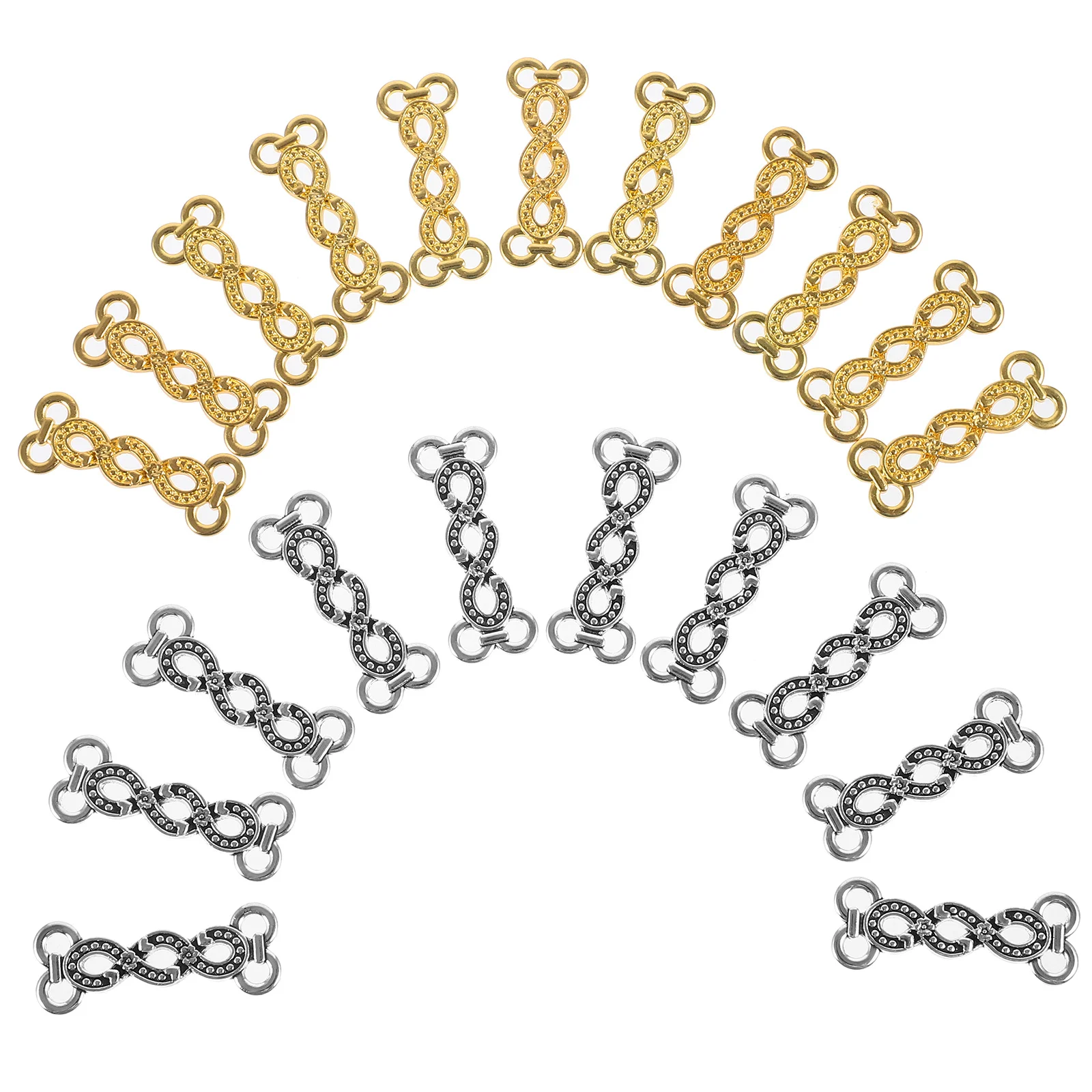 

20Pcs Versatile Metal Bracelet Connectors Simple Fashionable Jewelry Making Accessories Pendant Link Charms Connector Charms