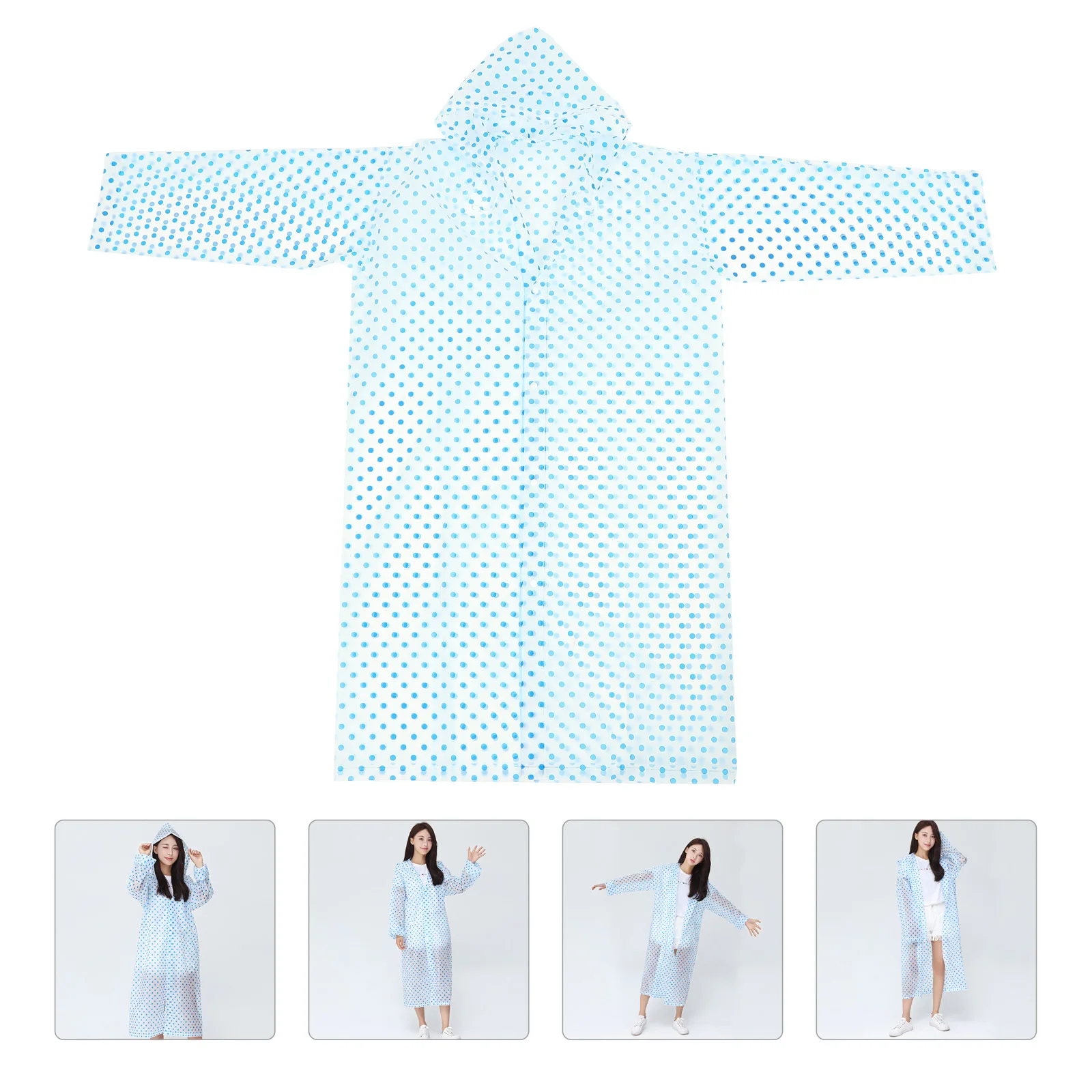 

Outdoor Raincoat Professional Women Long Poncho Lightweight Portable Travel Emergency Rain Poncho Rain Accessory