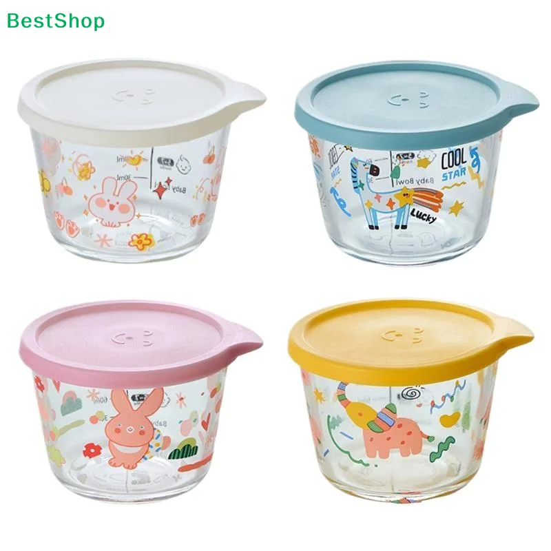 ☪Round Food Storage Container Glass Pickle Sealed Jar Refrigerator Fruit Vegetable Storage Jar