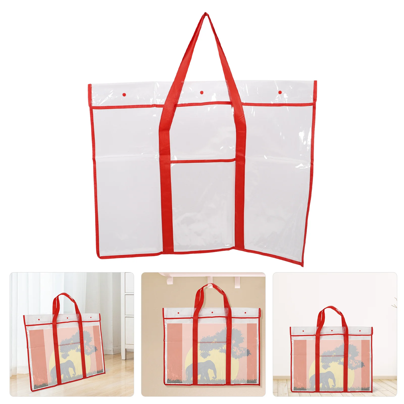 กระเป๋าใส่กระดานวาดภาพขนาดใหญ่  กระเป๋าพลาสติกใส่โปสเตอร์  กระเป๋าเก็บอุปกรณ์ศิลปะ  น้ำหนักเบา  แข็งแรง  แบบพกพา  อุปกรณ์วาดภาพ