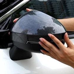For Nissan X-trail T33 Rogue Qashqai J12 2021 2022 2023 2024 Side Door Rearview Mirror Cover Eyebrow 3d Stickers Car Accessories
