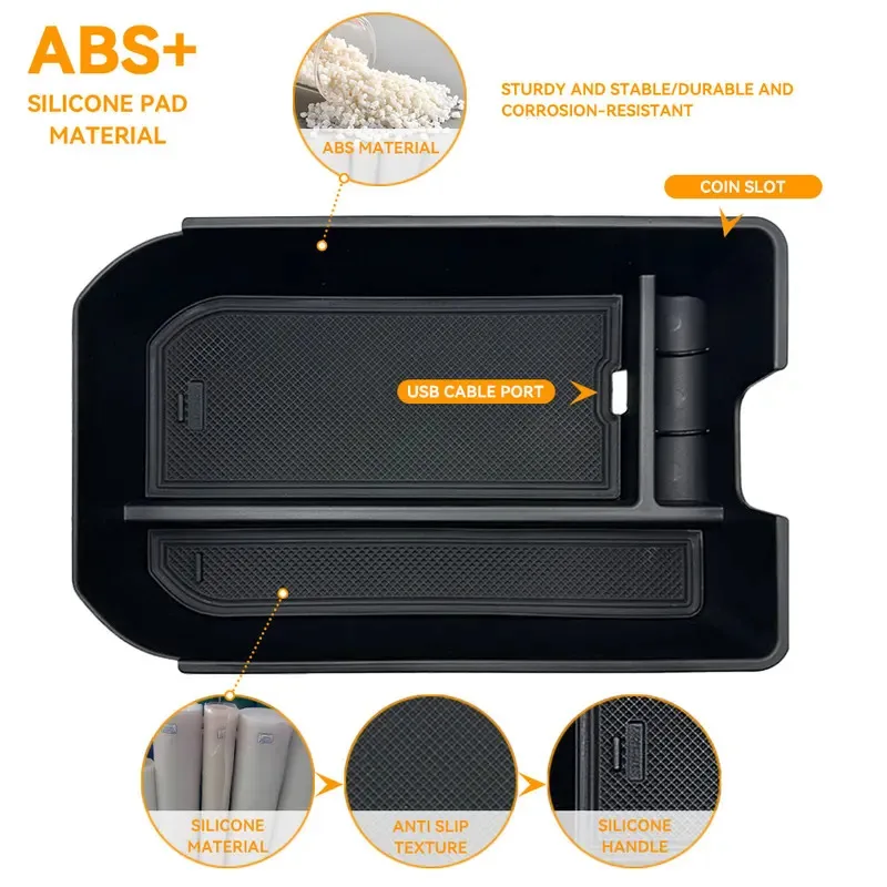 

Car Interior Organizer Tray Central Control Storage Box For Land Cruiser Prado LC250 Car Accessories D3E6