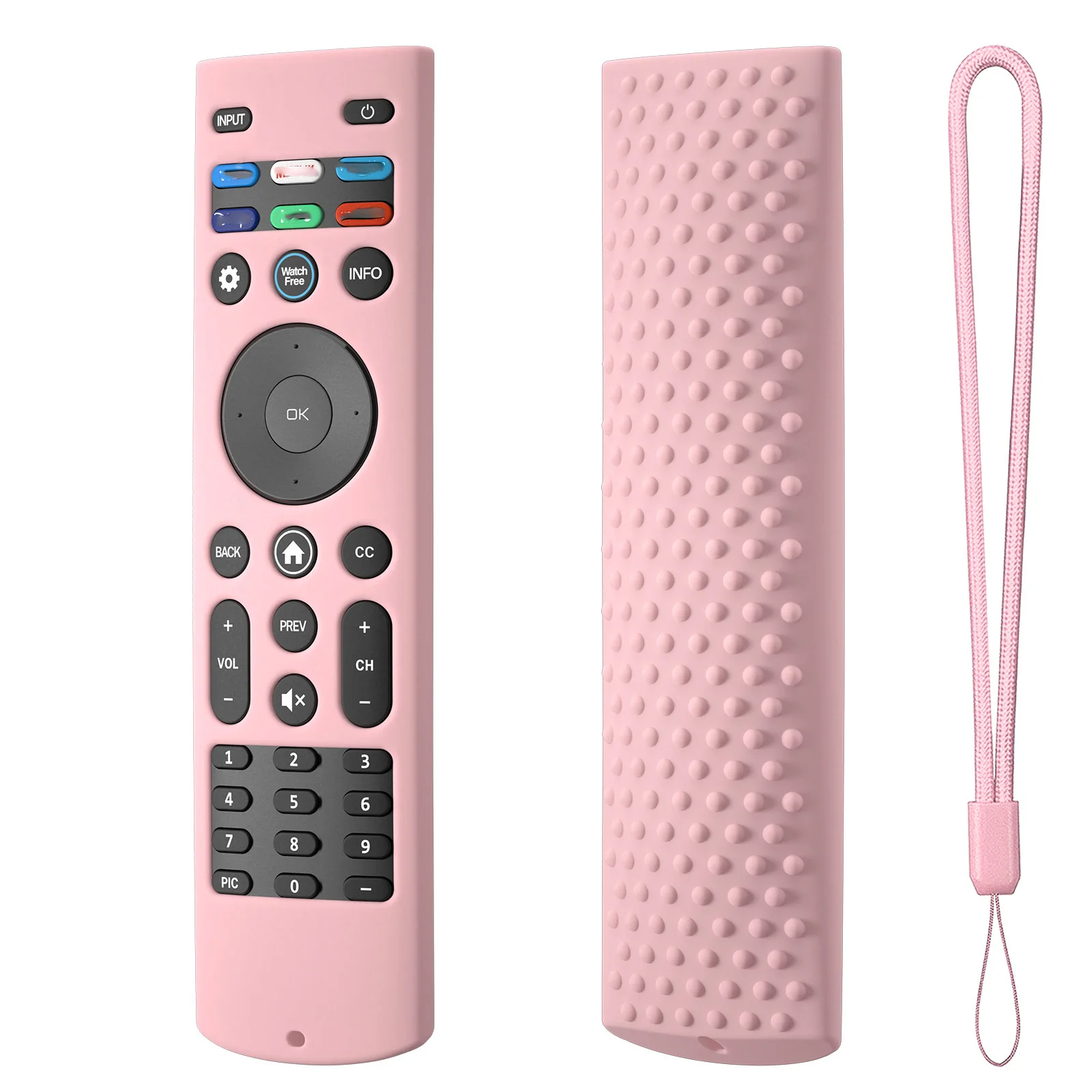 حافظة من السيليكون لهاتف VIZIO XRT140 غطاء حماية لجهاز التحكم عن بعد للتلفزيون الذكي مع ملحقات الحبل عن بعد
