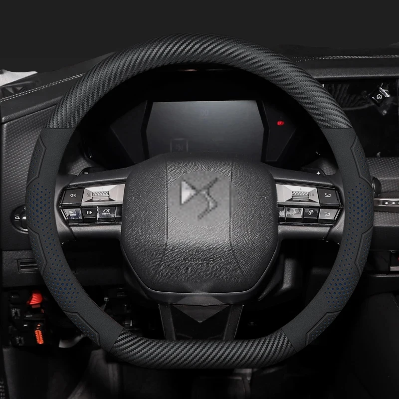 

Car Non-slip Chamois Steering Wheel Cover For DS DS3 DS4 DS5 DS6 DS7 Auto Interior Comfortable Steering Wheel Cove Accessories