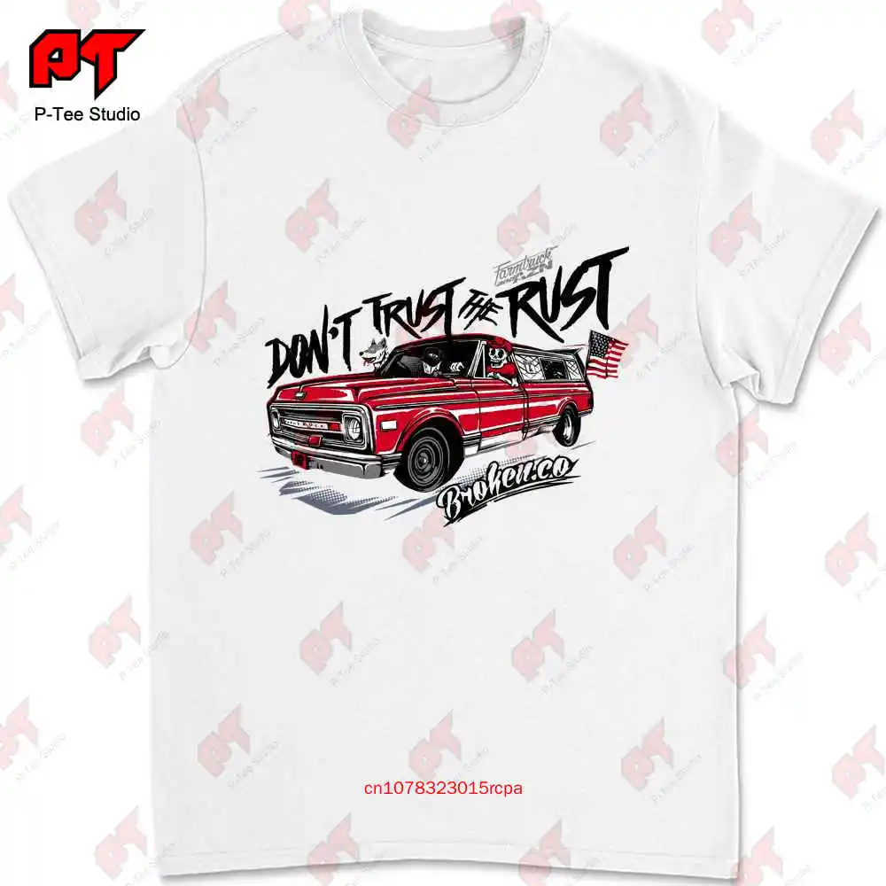 

Farmtruck и Azn-наружные законы-не доверяйте ржавчине Farmtruck футболка R1ZJ