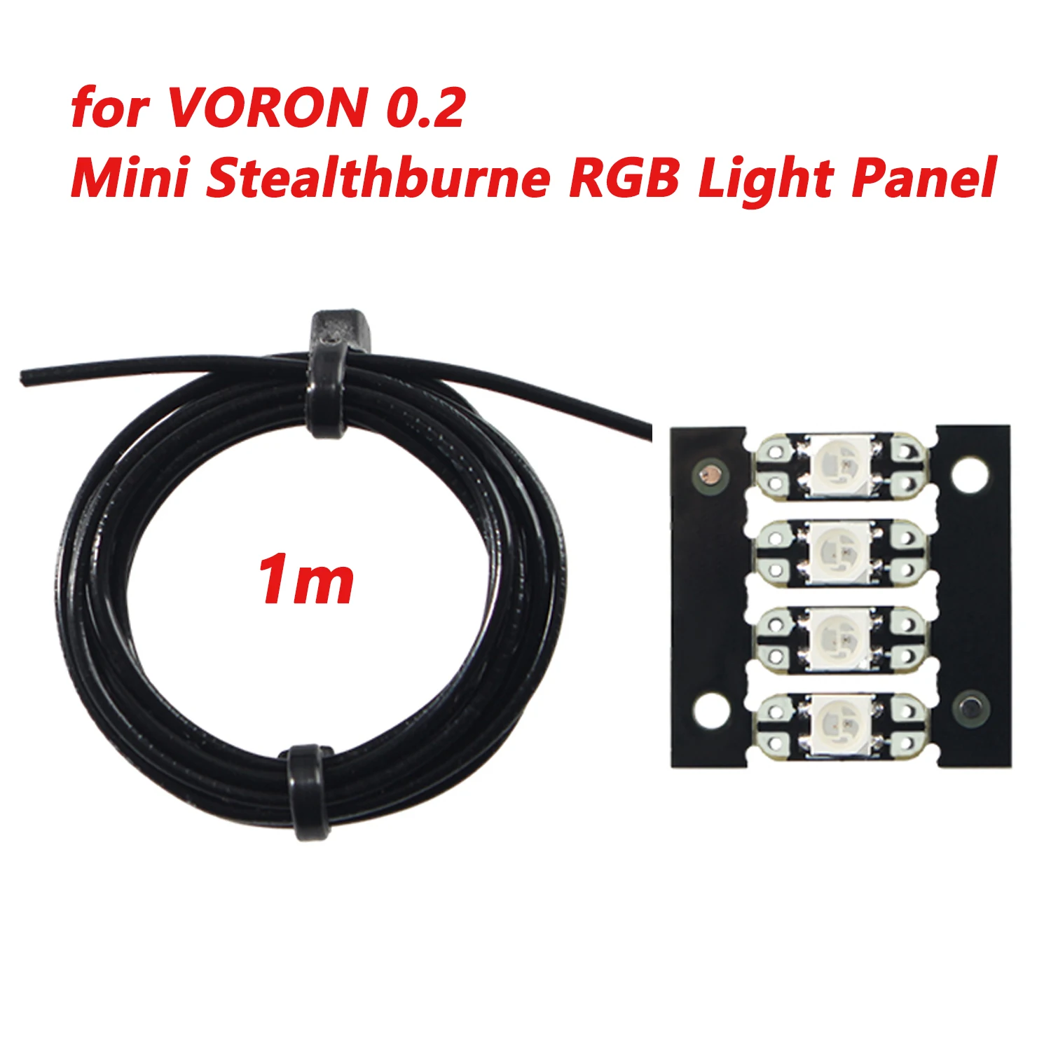 Lantejoulas rgb neopexill para voron v0.2 mini stealthburner toolhead e 1m 26awg fio de teflon para voron mini sb extrusora impressão 3d