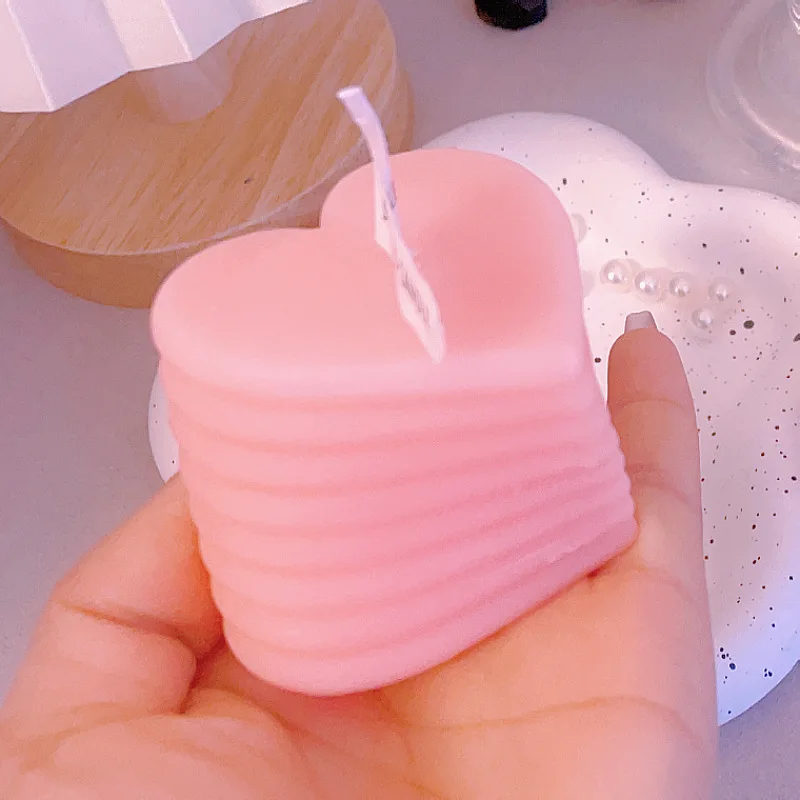 Y dia dos namorados rotativa amor vela perfumada em forma de coração velas de aromaterapia para namorada esposa mãe festa decoração de casa