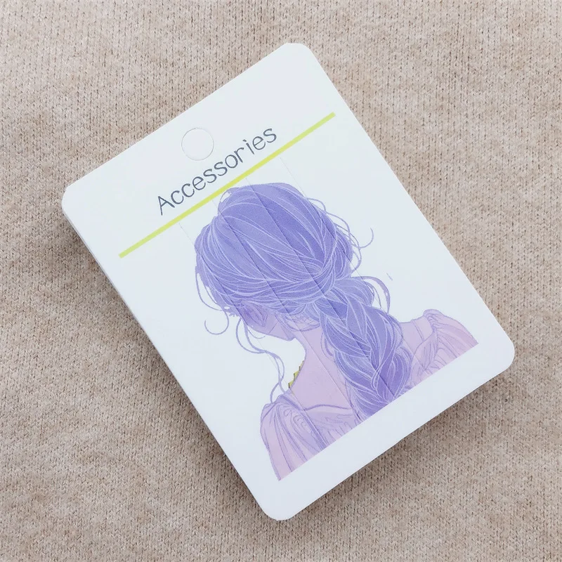 50 قطعة أزياء المرأة عودة عرض ورقة بطاقة إكسسوارات الشعر عرض بطاقة مشبك شعر بطاقة التعبئة والتغليف مشبك شعر شارة سعر التجزئة