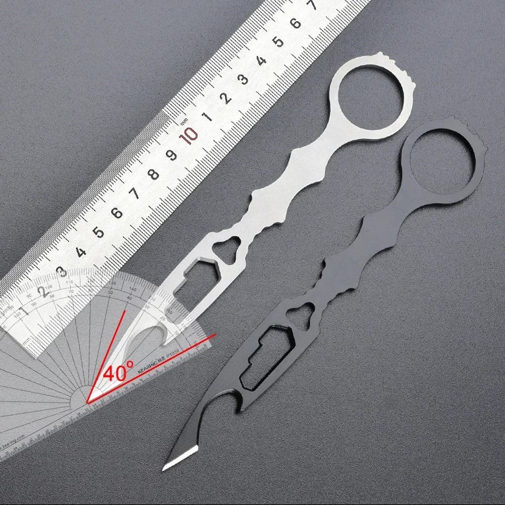 2024 New EDC Fixed Blade Hunting Knives  Outdoor Tactical Neck Knife With Sheath Small Pocket Knifes Self Defense Tools
