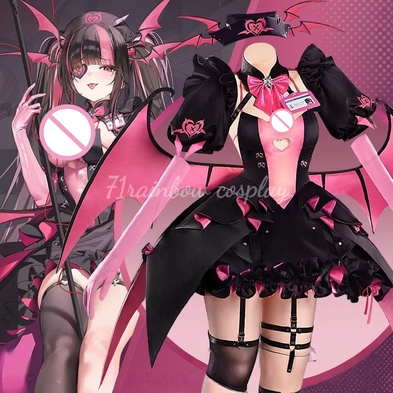Костюм для косплея 71rainbow HMS Prince Succubus, женский наряд на Хэллоуин, платье, игровая одежда, костюмы для косплея