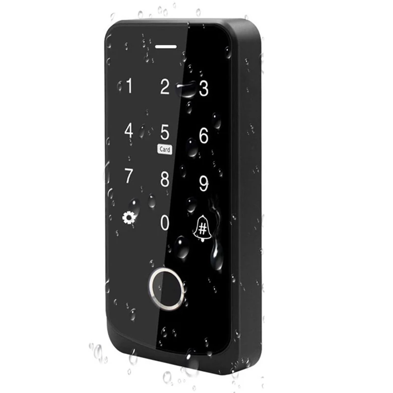 

NFC Bluetooth Tuya APP Access Control Keypad Waterproof RFID Keyboard 13.56Mhz Biometric Fingerprint Touch Backlight