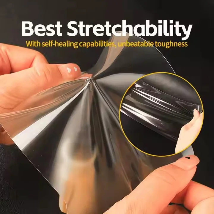 أعلى جودة 10 سنوات سيارة بولي TPU PPF 1.52X15m مكافحة اصفرار الشفاء الذاتي سيارة فيلم المضادة للخدش لمط طلاء السيارات طبقة حماية