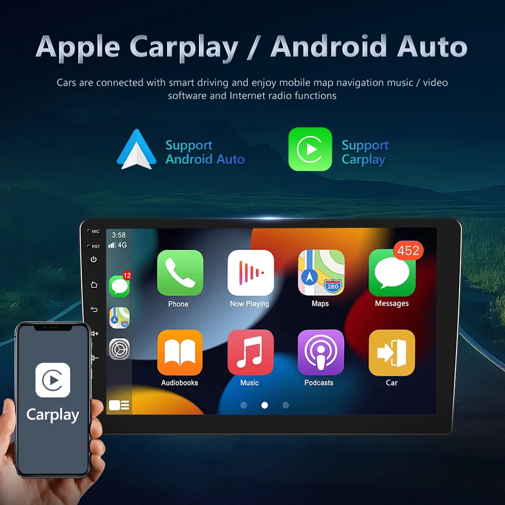 Podofo 4G WIFI أندرويد راديو السيارة التلقائي لشركة هيونداي I30 2011-2015 اللاسلكية Carplay نظام تحديد المواقع والملاحة سيارة مشغل وسائط متعددة DSP FM/RDS