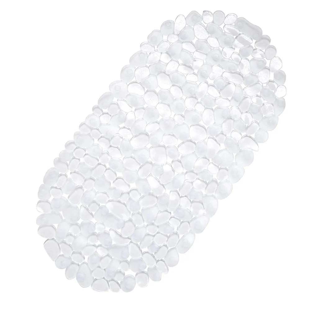 

Прозрачный противоскользящий коврик для ванной комнаты с вогнуто-выпуклой поверхностью, легко моется, не выцветает, комфортный, снимает напряжение с ног, не скользит.