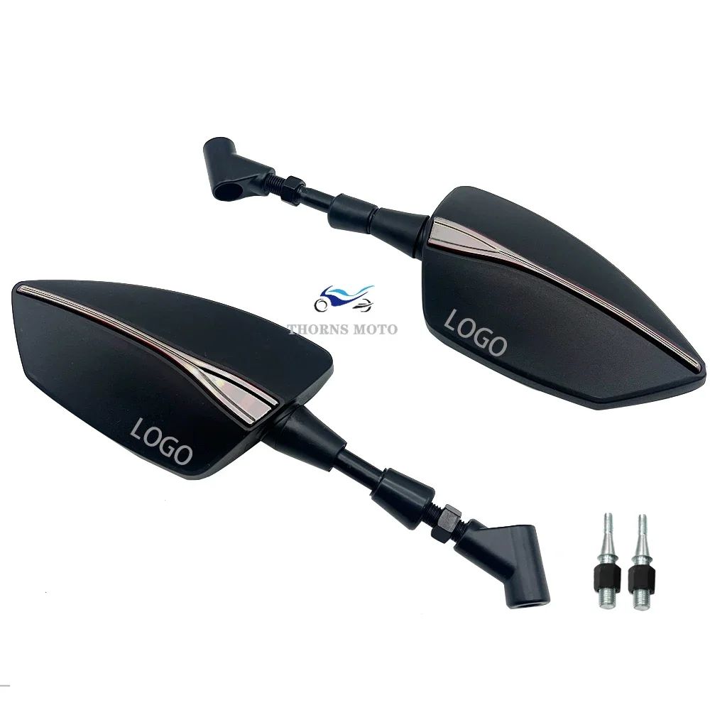 For KAWASAKI ER6N ER6F ER-6N ER-6F High Quality Motorcycle Adjustable Side Mirrors, Left Right Rearview Mirrors Universal 8/10mm