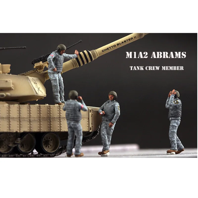 1:72 Scale Model 10 Pcs American M1 Tank Fleet 10 Soldiers Action Figure Armored Car Soldiers Toys Scene Accessory Dolls Display