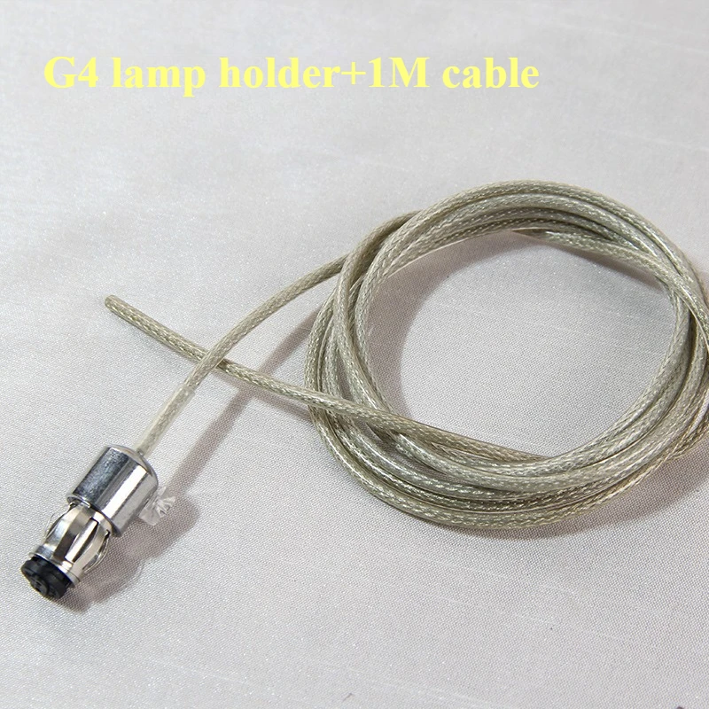 Crystal Ceiling Light G4 Lamp Holder Hardware Accessories G4 Lamp Holder with Wire