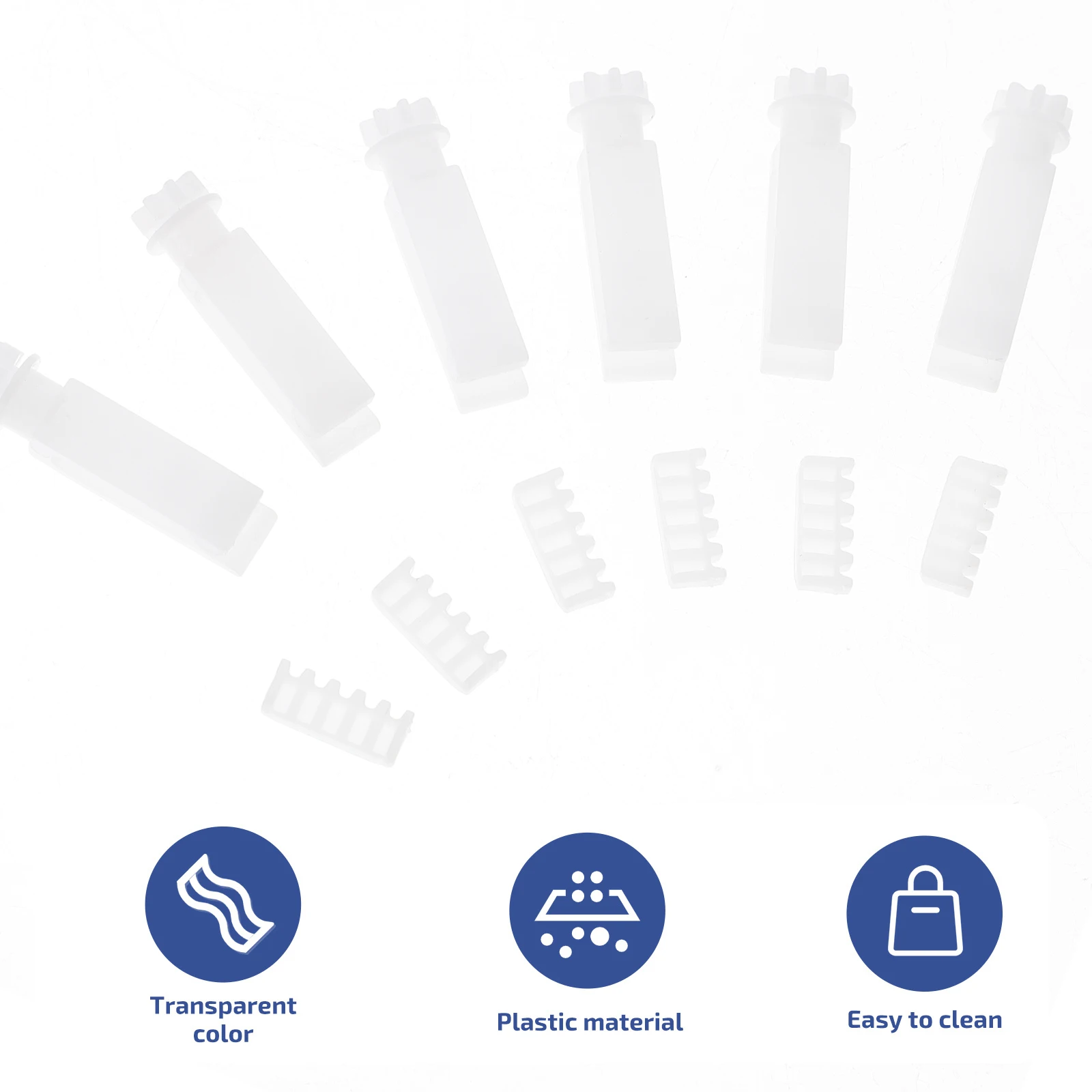 

6 Sets Pvc Vertical Blind Stem Replacement Repair Kit White Easy Install For Blinds Accessories Parts Decor Hardware