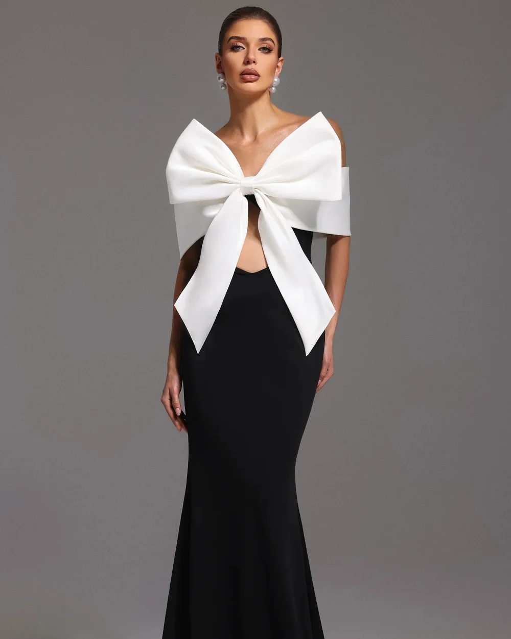 

Индивидуальные элегантные женские платья для подружек невесты с бантом, драпировкой и складками, в современном стиле, без рукавов, с открытыми плечами, длиной в пол