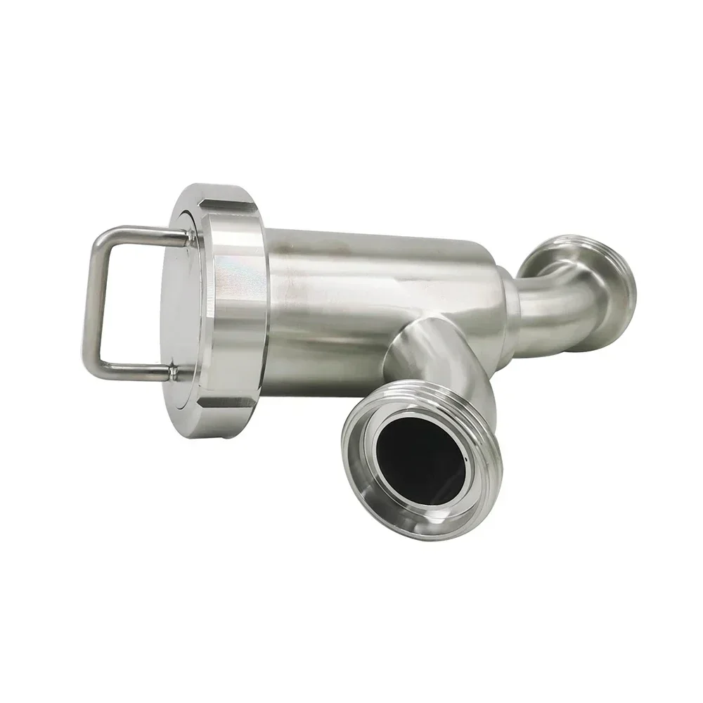 Food Grade Sanitary Y type strainer Stainless Steel SS304 Thread connection Y Elbow type filter For Milk