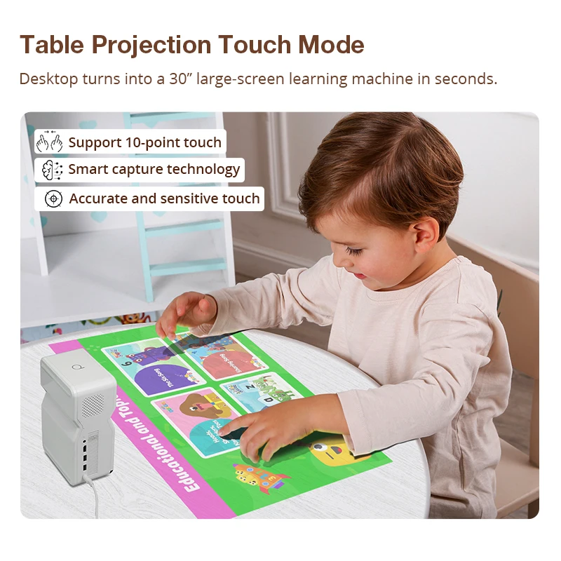 Hotack Newest D071 Full HD 1080o Video Proyector Portable Mini 4K Smart Education Game Projector Short Throw Laster Projector