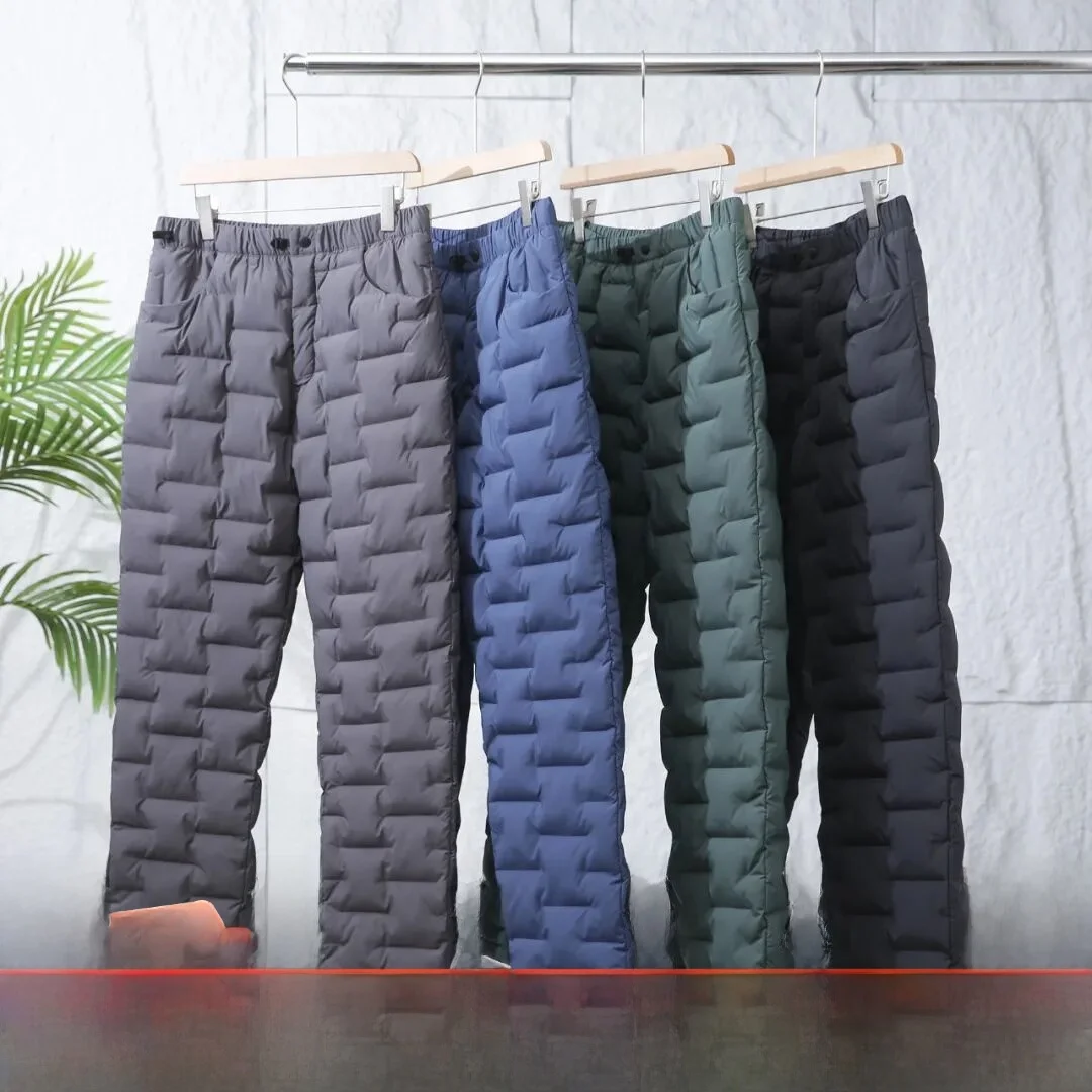 

Зимние мужские хлопковые брюки Thiened, уличные морозостойкие теплые брюки для скалолазания на большой высоте и домашнего использования, прямые брюки...