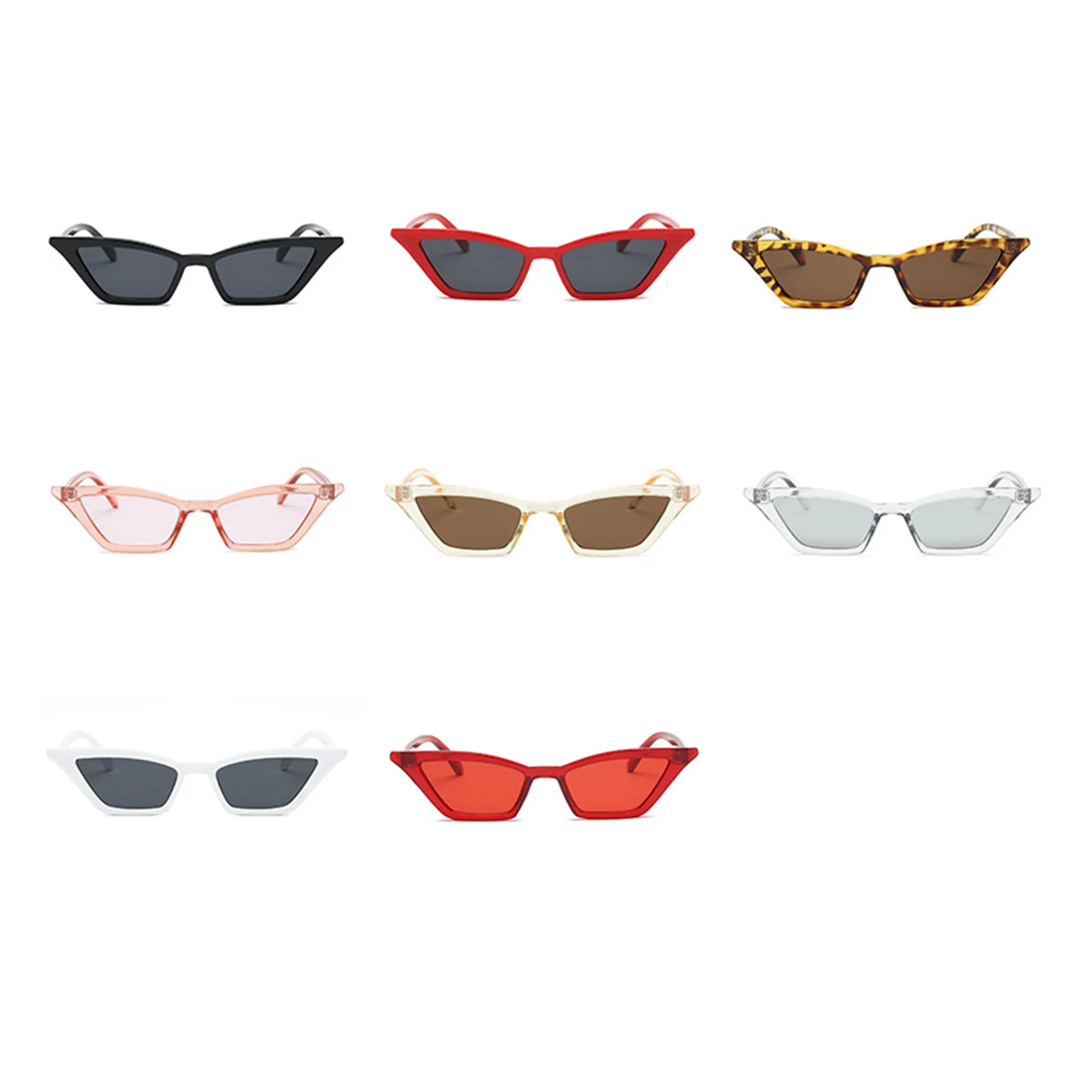 

Cat Eye Sunglasses Vintage Lightweight Women Beach Practical Brown Lens Stylish UV400 Outdoor Gifts Sunglasses Accessories