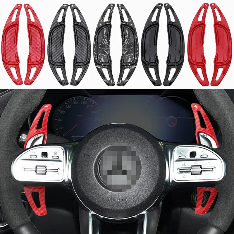 For Mercedes-Benz AMG A35 A45 C63 E63 S63 G63 C43 CLA GLA GLC GLS GLE 2018-2021 Car Steering Wheel Shift Paddle Shifter Extend