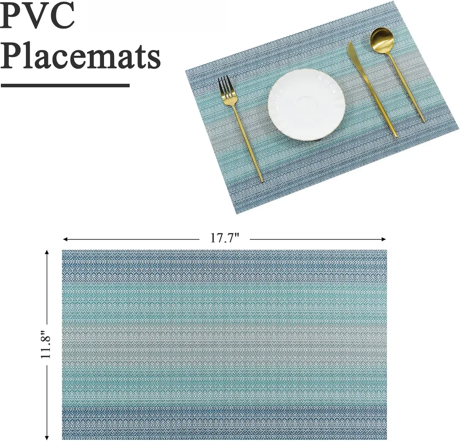 4pcs/set PVC Placemats Heat Insulation Dining Table Mat Waterproof Oil Proof Placemat Table Kitchen Home Party Hotel Accessories