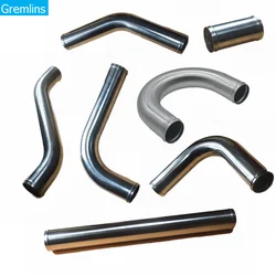 Universal Cold Air Intake Tube L/S/U Type 63mm 76mm 2.5/3inch Aluminum Pipe for Racing Car Intercooler 0/45/90/180 Degrees