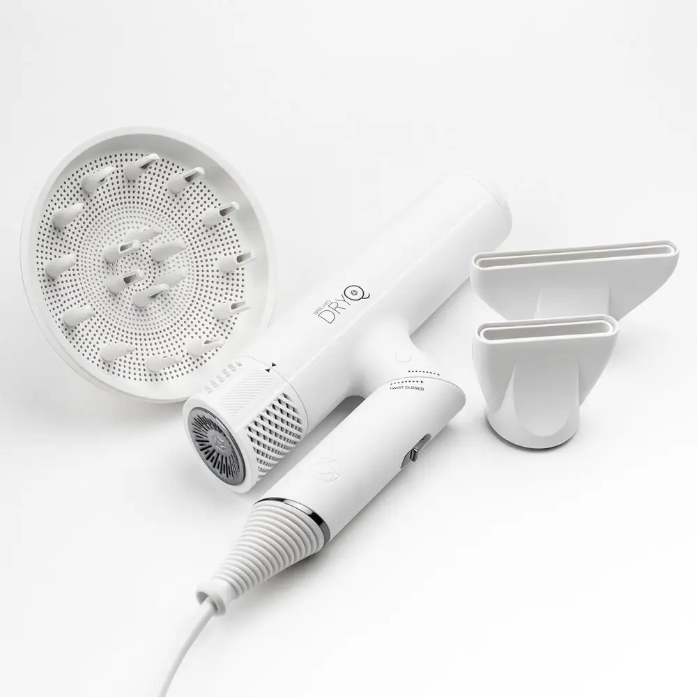 

SRILabs DryQ ‘Smart’ Hair Dryer – White Edition – Super Lightweight, oldable – Powerul, Quiet Motor – Inrared & Ionic Technology
