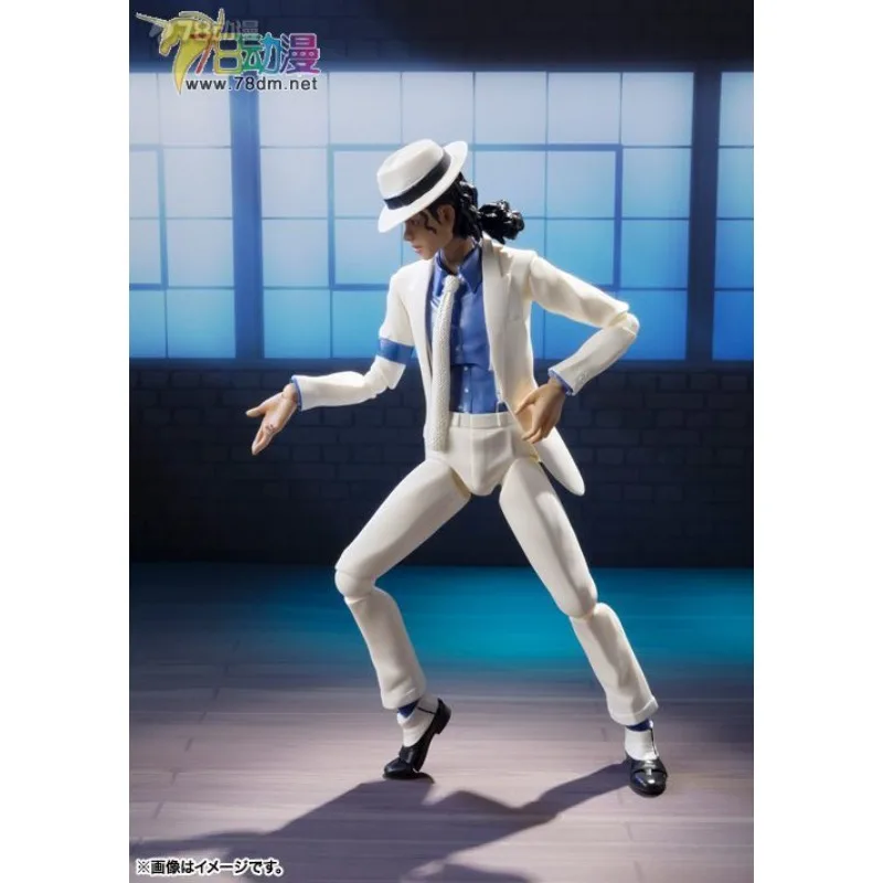 BANDAI ของแท้ S.H. Figuarts Series Reality Artist Series Michael Jackson (ผู้เชี่ยวชาญด้านอาชญากรรม) ของสะสมโมเดลเคลื่อนย้ายได้