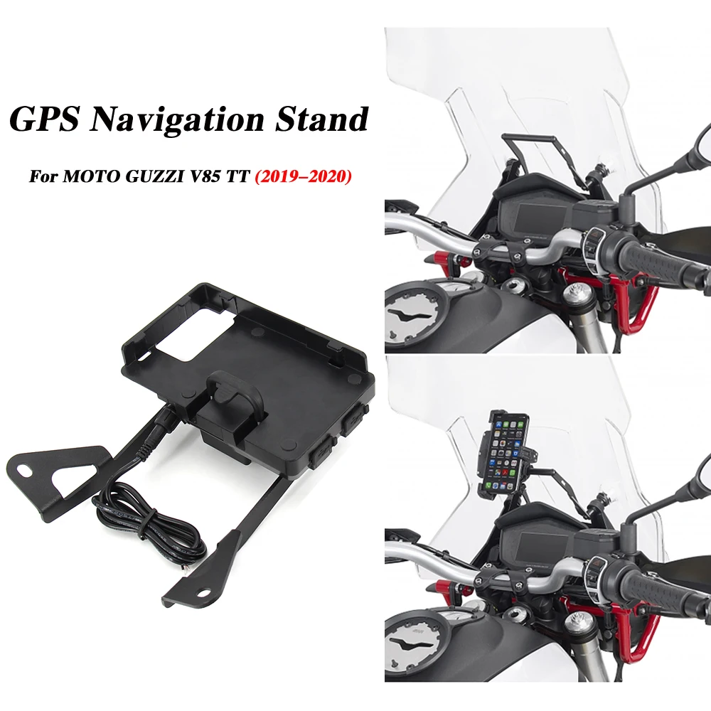 

Motorcycle Accessories Navigation bracket For MOTO GUZZI V85 TT 2019 2020 Front Phone Stand Holder Smartphone Phone GPS V85TT