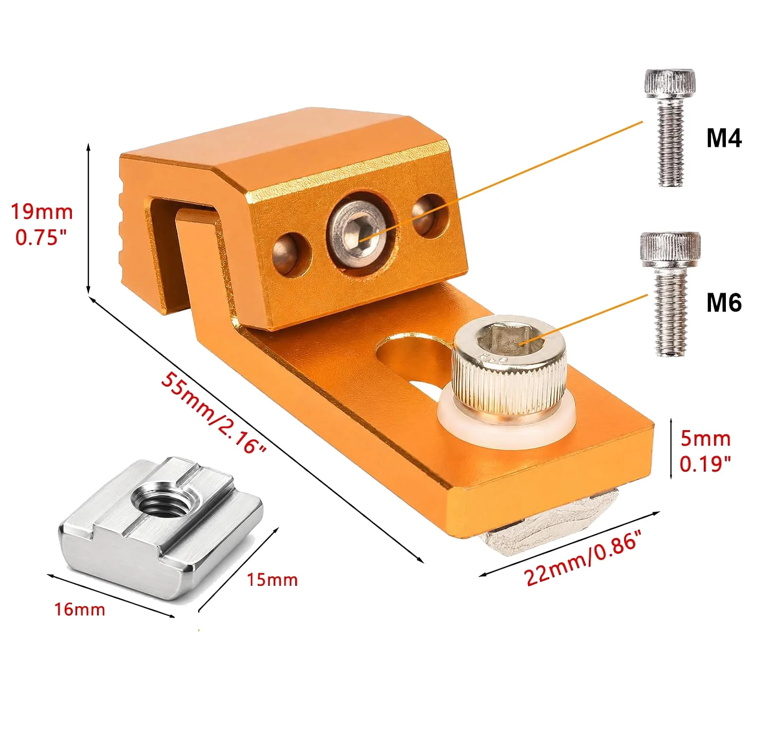 Aluminum CNC Clamping Kit for 3018 Router Compatible with For LUNYEE For Pro Max T Track MDF Aluminum Spoilboard Setup