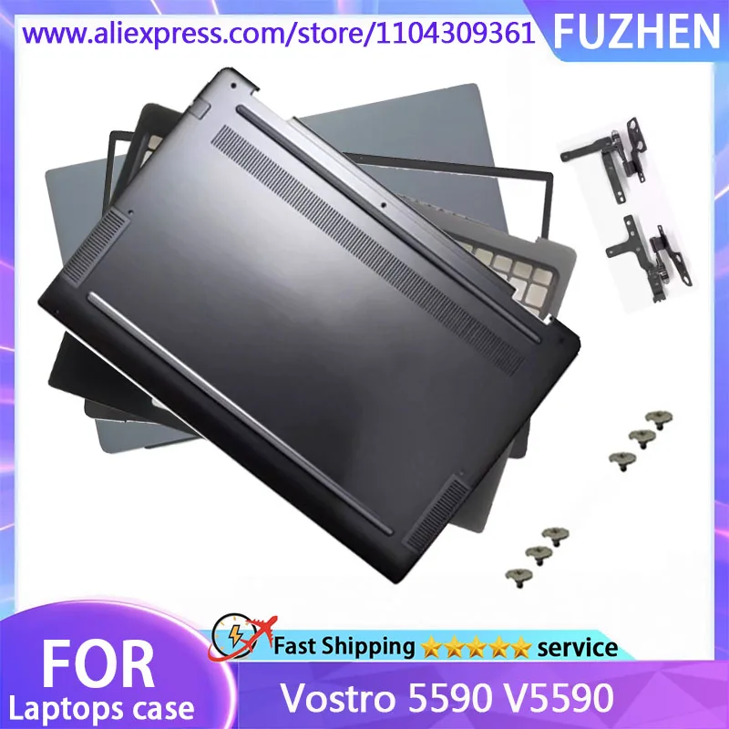 

New Cover For Vostro 5590 V5590 LCD Rear Cover/Front Frame/Palm Pad/Bottom Cover/hinge Grey Blue 0W24PR 0XNR1R 0YX49D