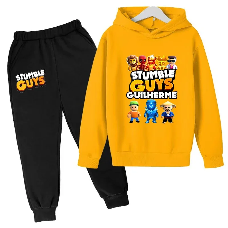 2024 New Game STUBLE GUYS Hoodie Kids Sweatshirt Baby Girl Cartoon Pullover Boys Coat Top/Pants Cute Beautiful Funny Casual Set