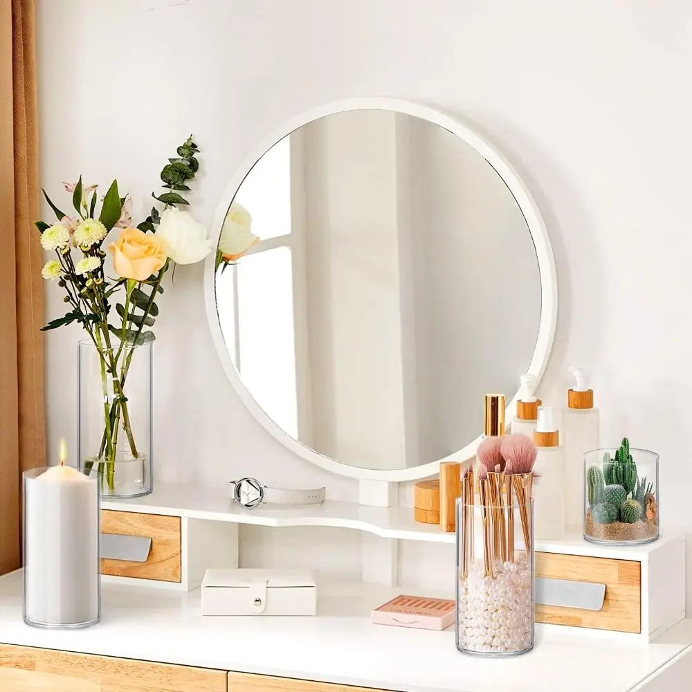 Household Nordic Style Flower Bucket Modern Acrylic Deep Water Flower Pot Transparent Flower Arrangement Home Decoration