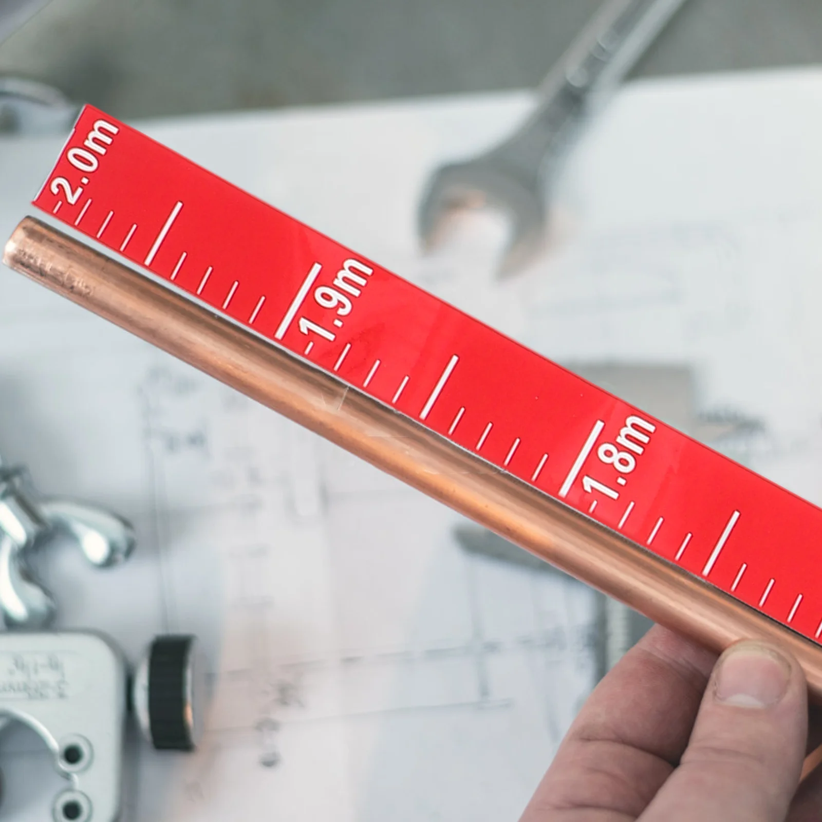 Water Level Indicator Sticker Self-Stick Waterproof Scale for Precise Pond Pool Tank Aquarium Measurement Tool